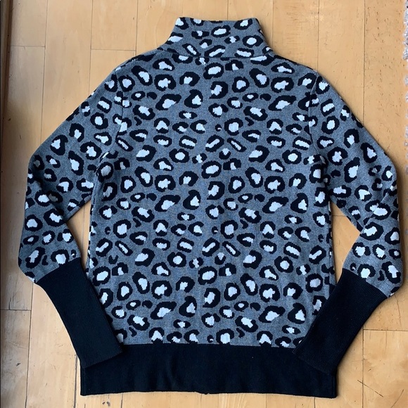 RACHEL ZOE Leopard Print Zip Up Sweater - Picture 9 of 14